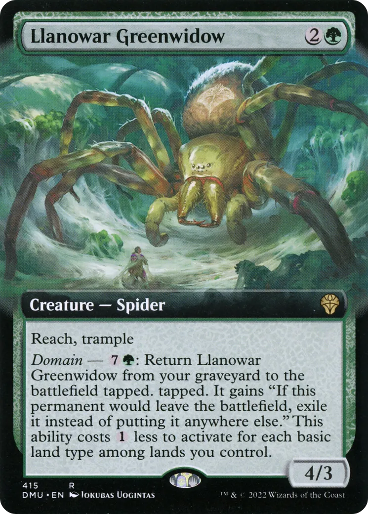 Veuve verte de Llanowar — Dominaria United — Magic: The Gathering