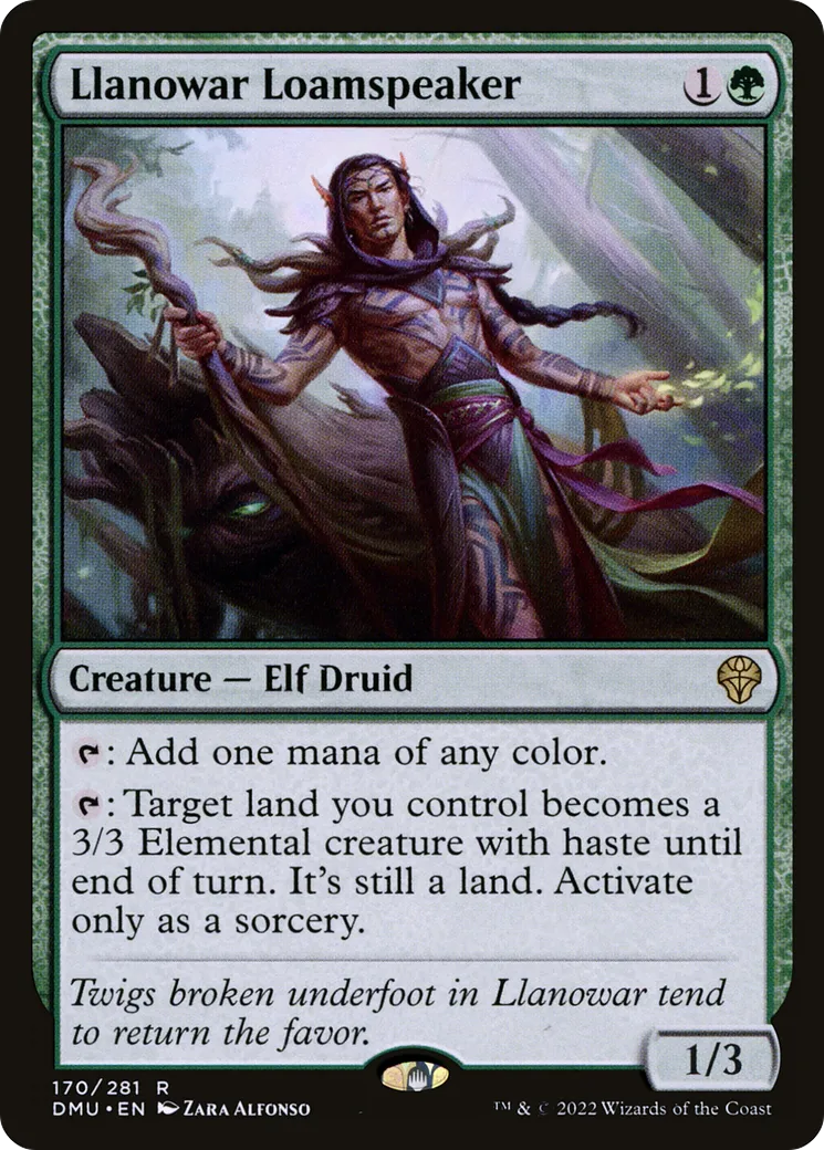 Llanowar Loamspeaker — Dominaria United — Magic: The Gathering