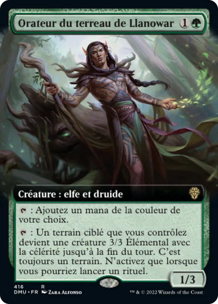 Orateur du terreau de Llanowar — Dominaria United — Magic: The Gathering