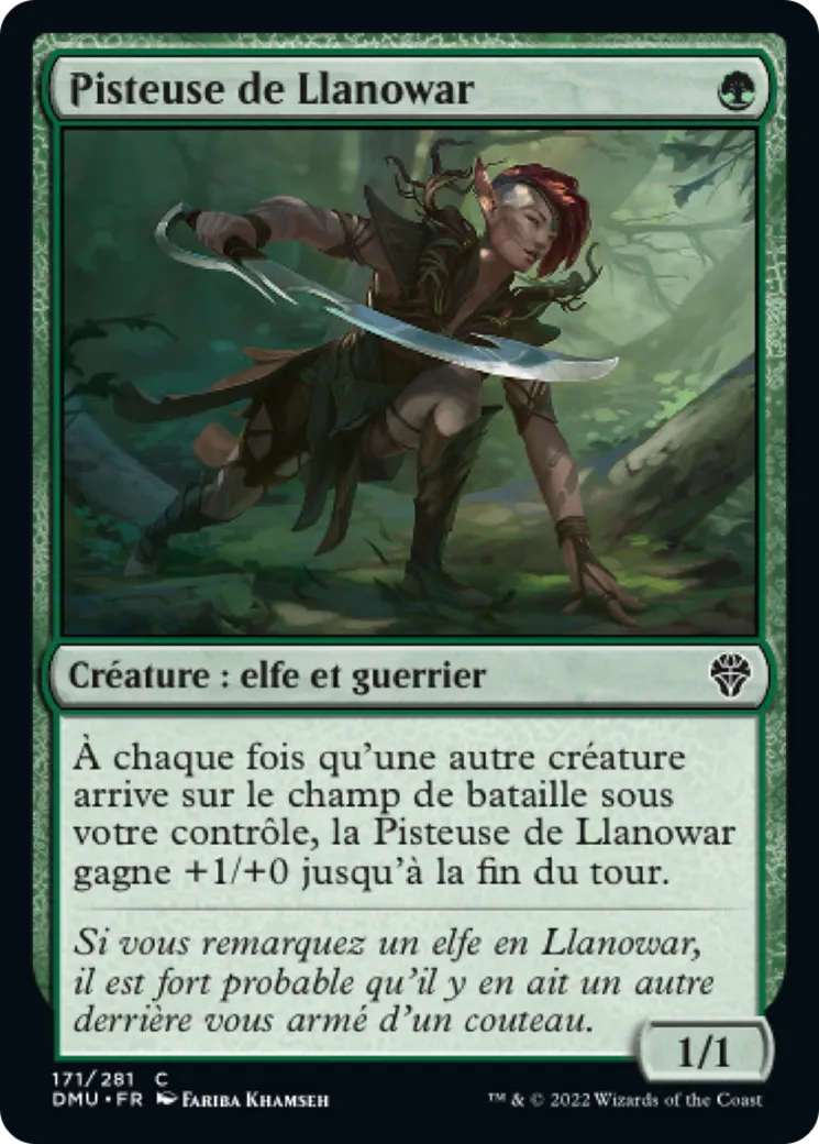 Pisteuse de Llanowar — Dominaria United — Magic: The Gathering
