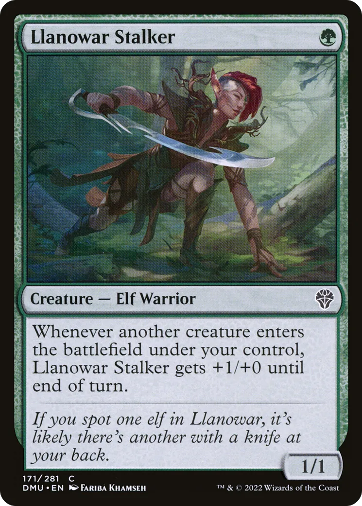Pisteuse de Llanowar — Dominaria United — Magic: The Gathering