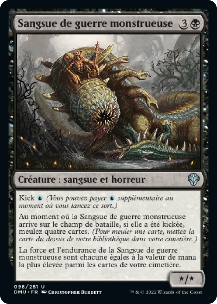 Sangsue de guerre monstrueuse — Dominaria United — Magic: The Gathering