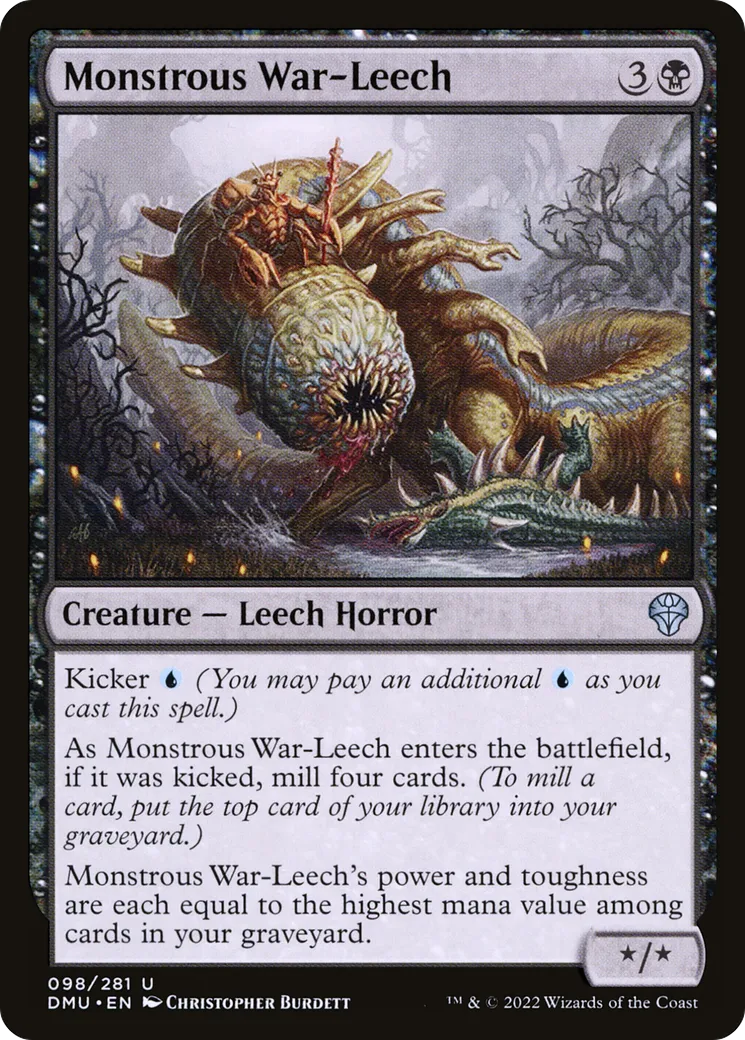 Monstrous War-Leech — Dominaria United — Magic: The Gathering