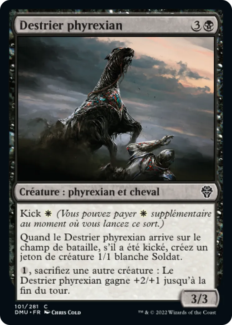 Destrier phyrexian — Dominaria United — Magic: The Gathering