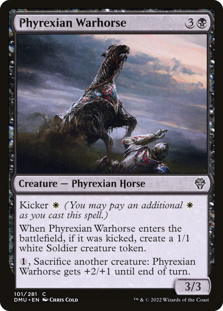 Destrier phyrexian — Dominaria United — Magic: The Gathering