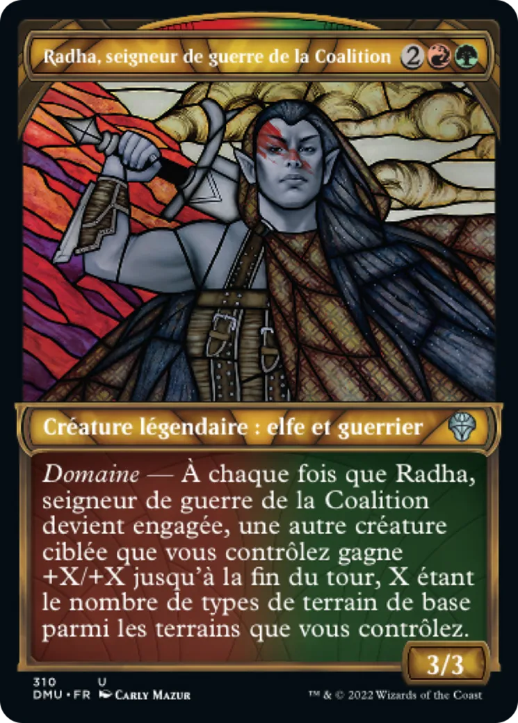 Radha, seigneur de guerre de la Coalition — Dominaria United — Magic: The Gathering