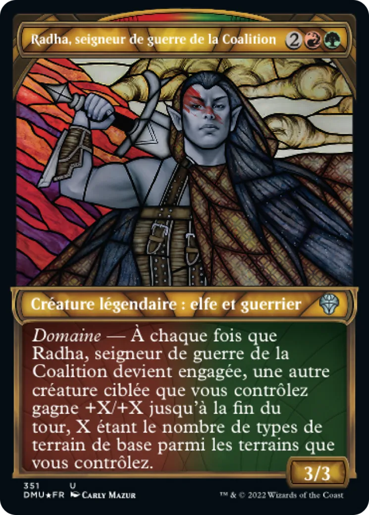 Radha, seigneur de guerre de la Coalition — Dominaria United — Magic: The Gathering