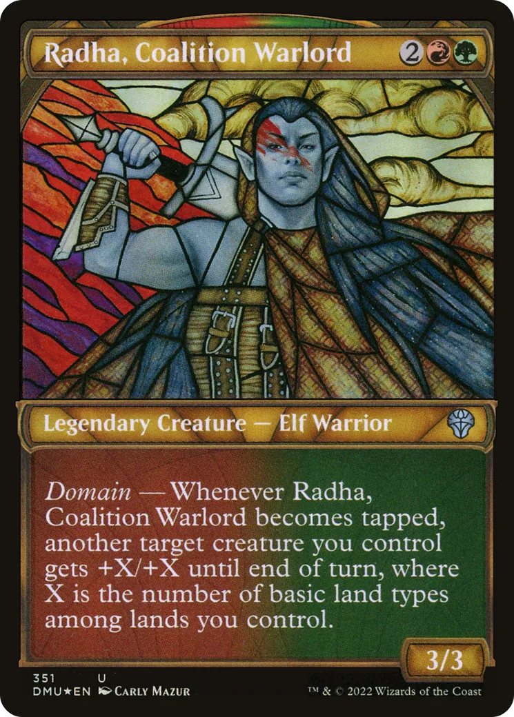 Radha, seigneur de guerre de la Coalition — Dominaria United — Magic: The Gathering