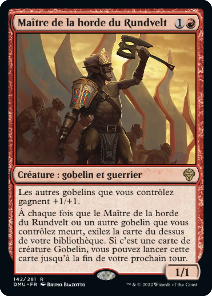 Maître de la horde du Rundvelt — Dominaria United — Magic: The Gathering