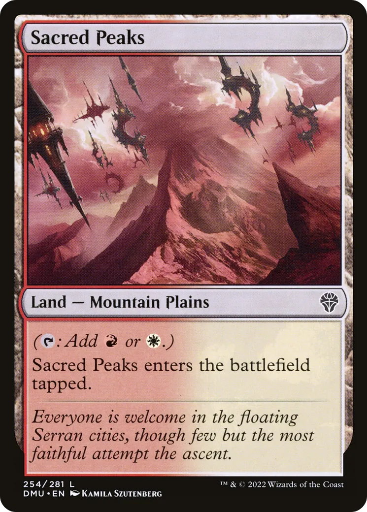 Sacred Peaks — Dominaria United — Magic: The Gathering