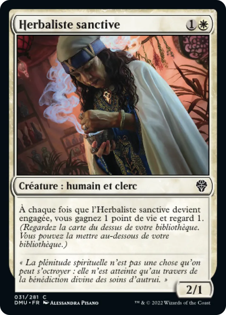 Herbaliste sanctive — Dominaria United — Magic: The Gathering