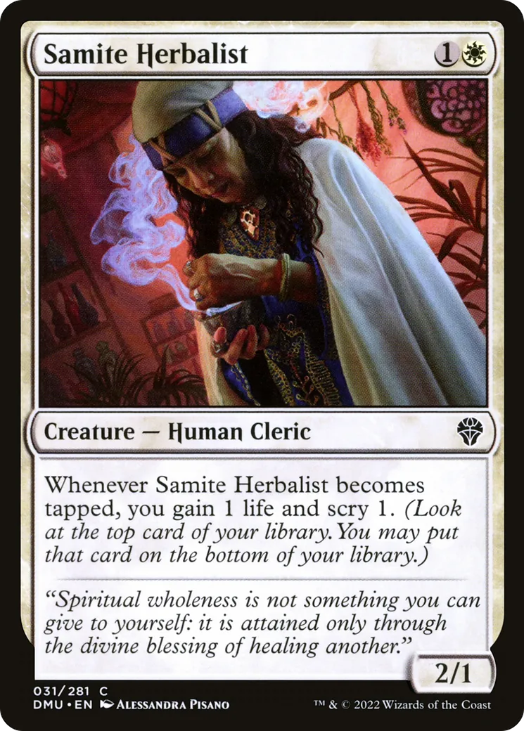 Herbaliste sanctive — Dominaria United — Magic: The Gathering