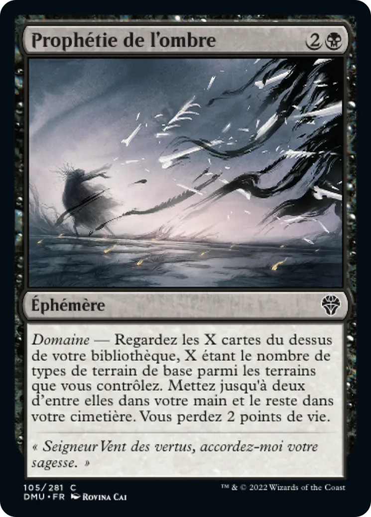 Prophétie de l'ombre — Dominaria United — Magic: The Gathering