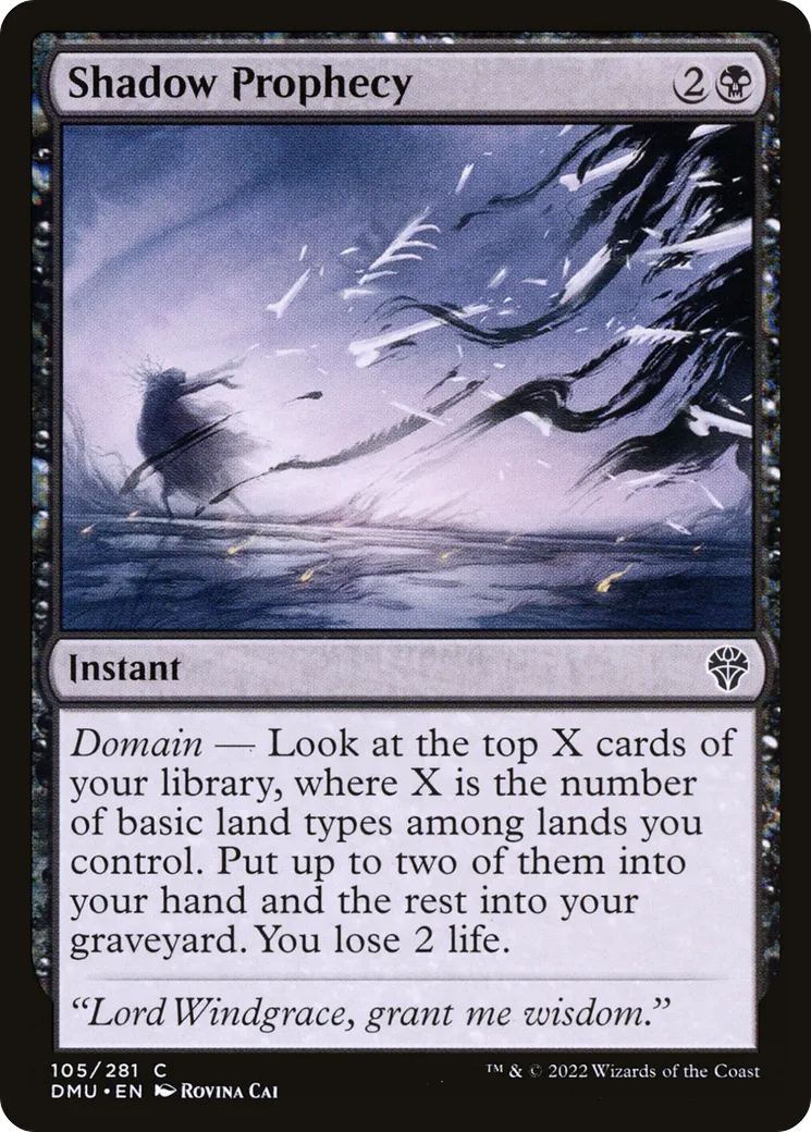 Shadow Prophecy — Dominaria United — Magic: The Gathering