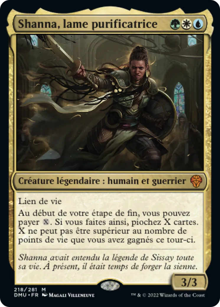 Shanna, lame purificatrice — Dominaria United — Magic: The Gathering