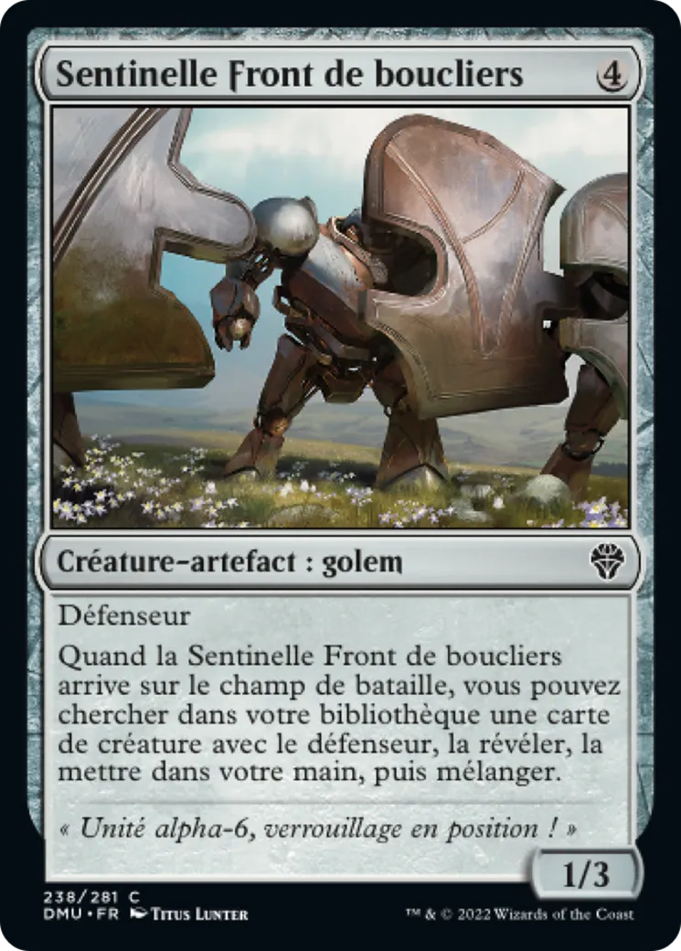 Sentinelle Front de boucliers — Dominaria United — Magic: The Gathering