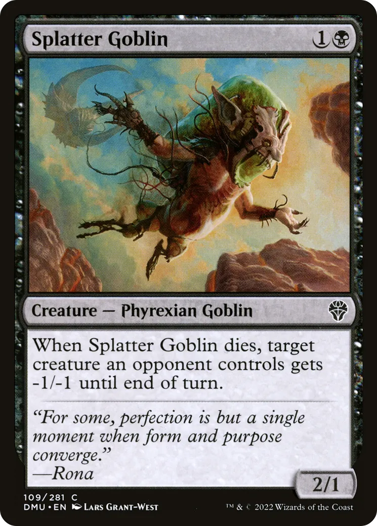 Splatter Goblin from Dominaria United - Magic: The Gathering