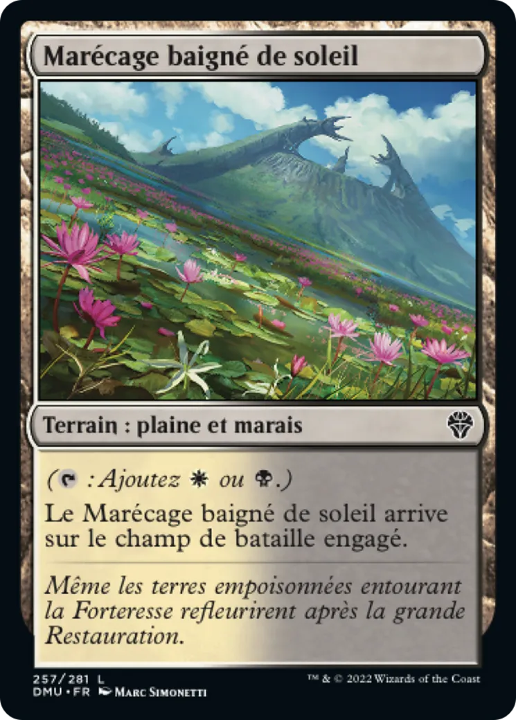 Marécage baigné de soleil — Dominaria United — Magic: The Gathering