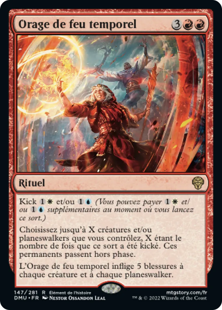 Orage de feu temporel — Dominaria United — Magic: The Gathering