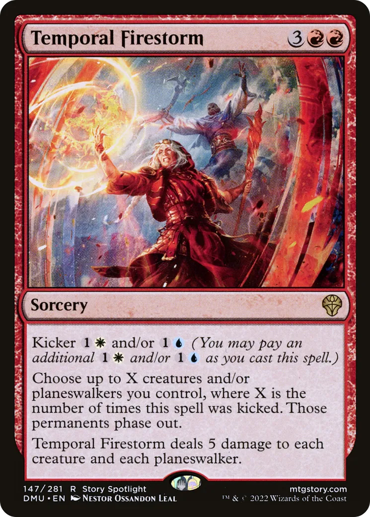Orage de feu temporel — Dominaria United — Magic: The Gathering
