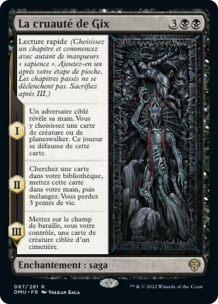 La cruauté de Gix — Dominaria United — Magic: The Gathering