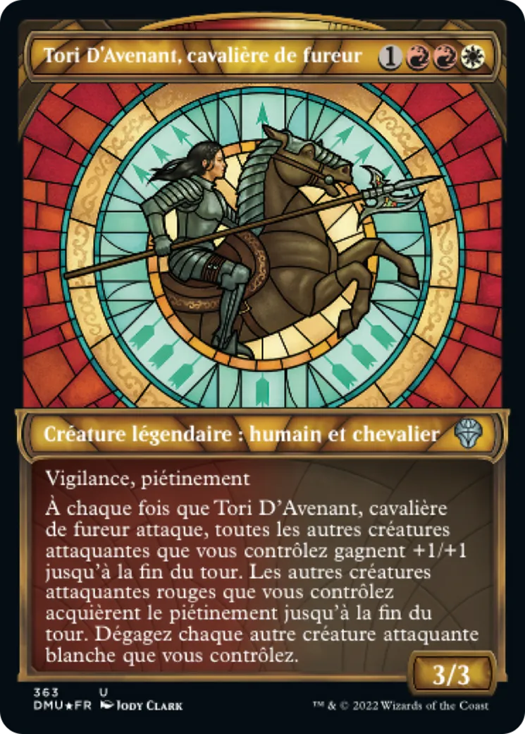 Tori D'Avenant, cavalière de fureur — Dominaria United — Magic: The Gathering