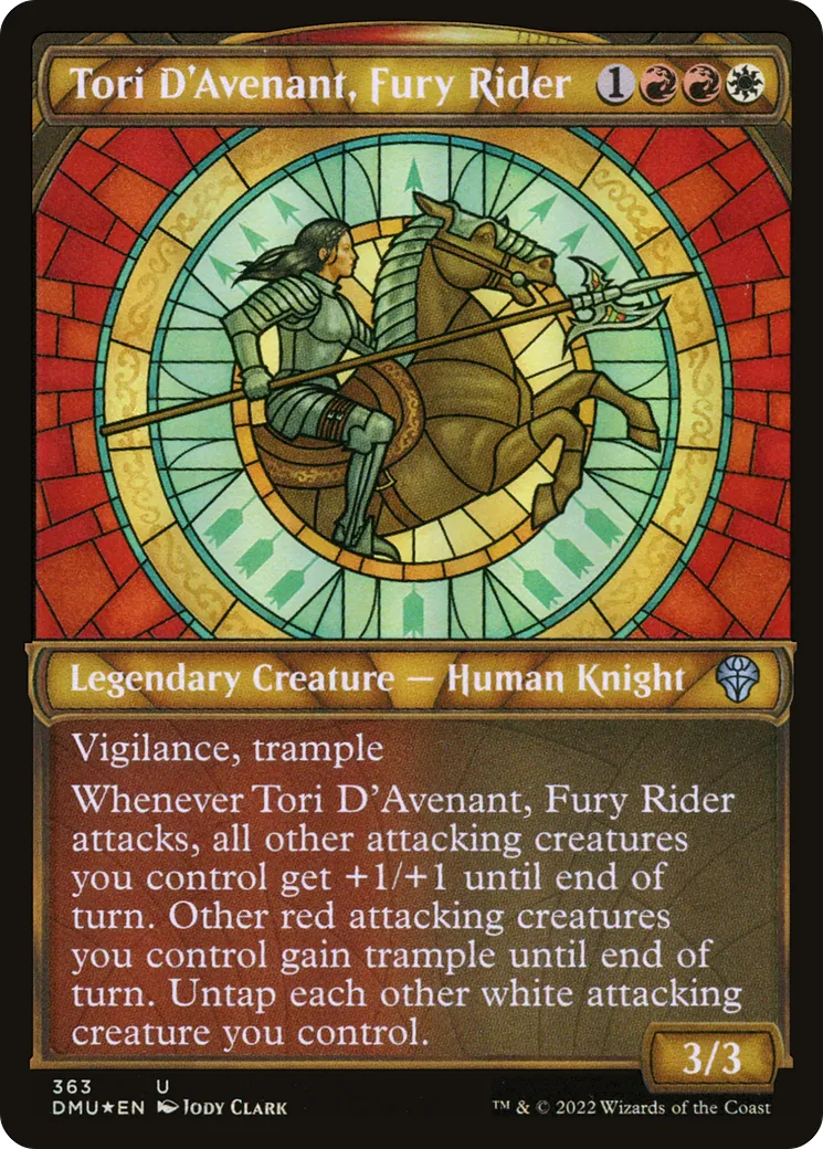 Tori D'Avenant, cavalière de fureur — Dominaria United — Magic: The Gathering