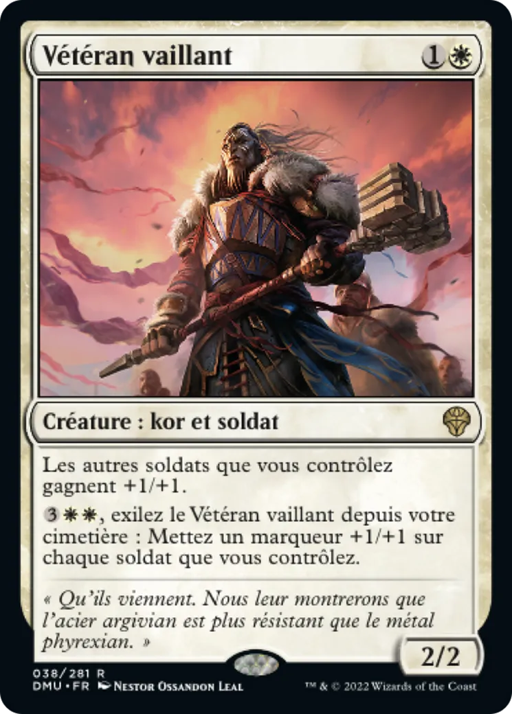 Vétéran vaillant — Dominaria United — Magic: The Gathering