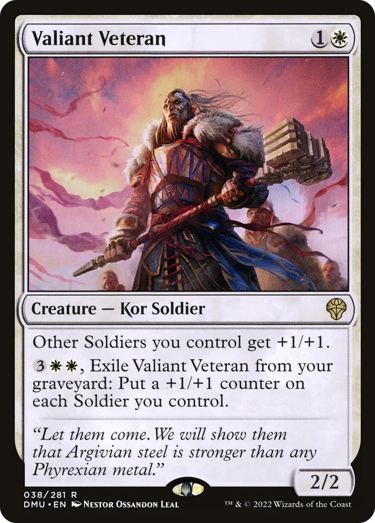Vétéran vaillant — Dominaria United — Magic: The Gathering