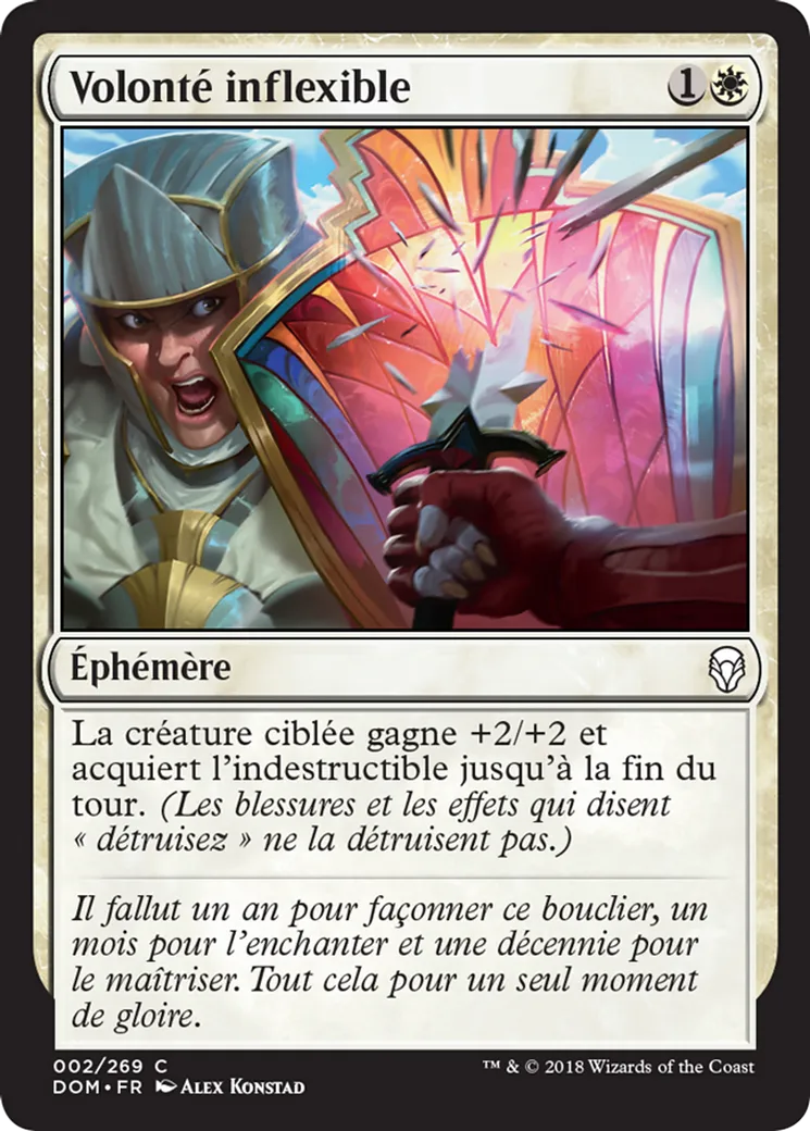 Volonté inflexible — Dominaria — Magic: The Gathering