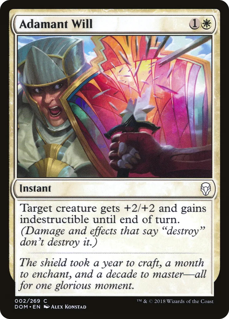 Adamant Will from Dominaria - Magic: The Gathering