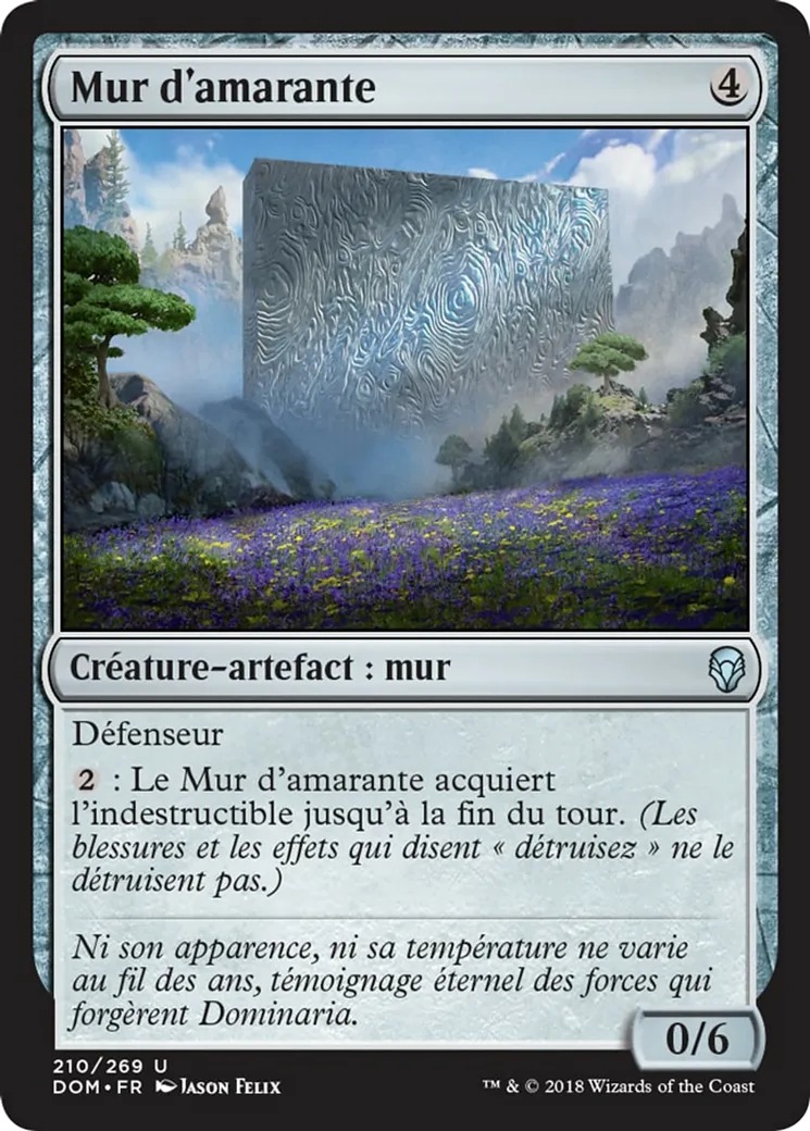 Mur d'amarante — Dominaria — Magic: The Gathering