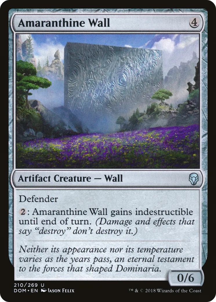 Mur d'amarante — Dominaria — Magic: The Gathering