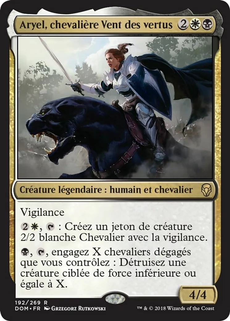 Aryel, chevalière Vent des vertus — Dominaria — Magic: The Gathering