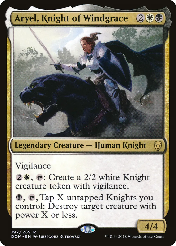 Aryel, chevalière Vent des vertus — Dominaria — Magic: The Gathering