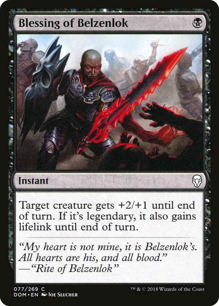 Blessing of Belzenlok — Dominaria — Magic: The Gathering