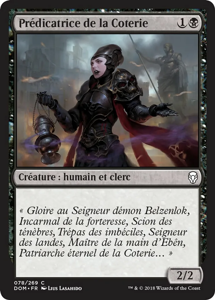 Prédicatrice de la Coterie — Dominaria — Magic: The Gathering