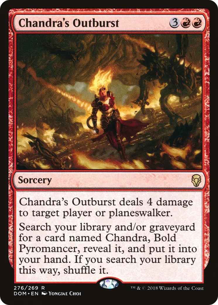 Chandra's Outburst — Dominaria — Magic: The Gathering
