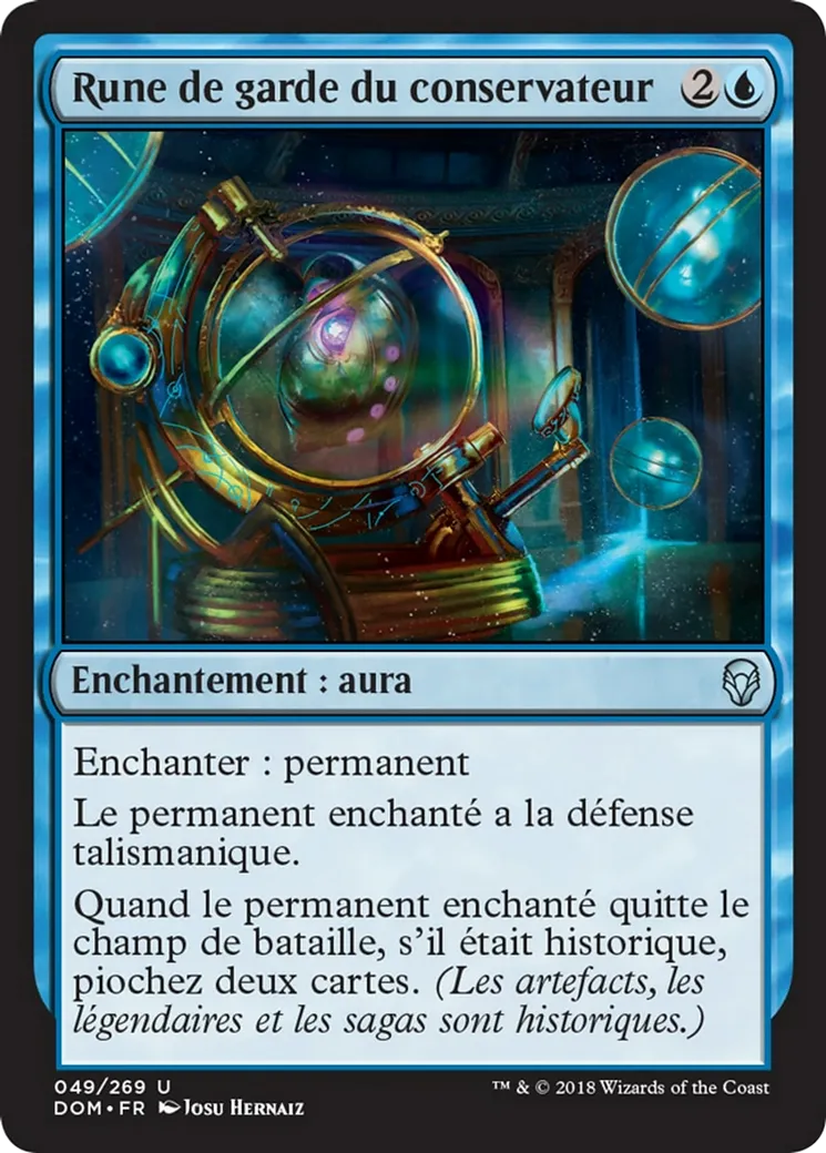 Rune de garde du conservateur — Dominaria — Magic: The Gathering