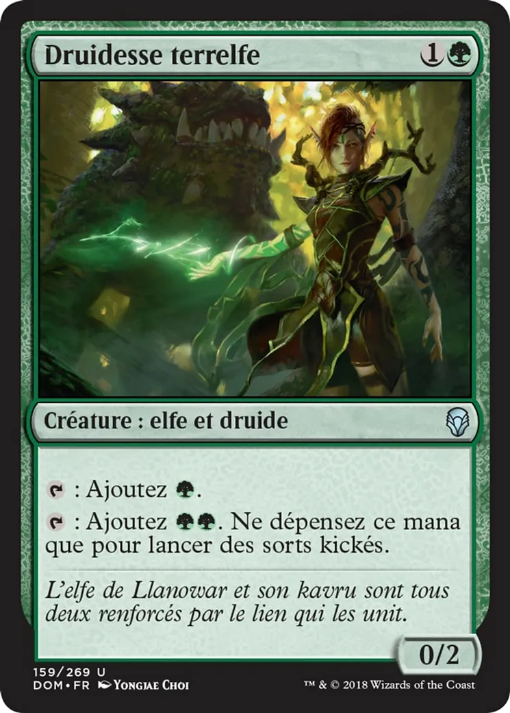 Druidesse terrelfe — Dominaria — Magic: The Gathering