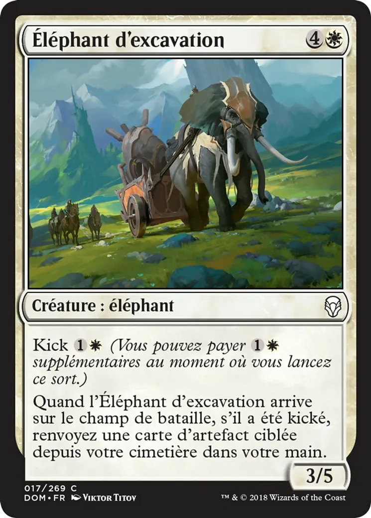 Éléphant d'excavation — Dominaria — Magic: The Gathering