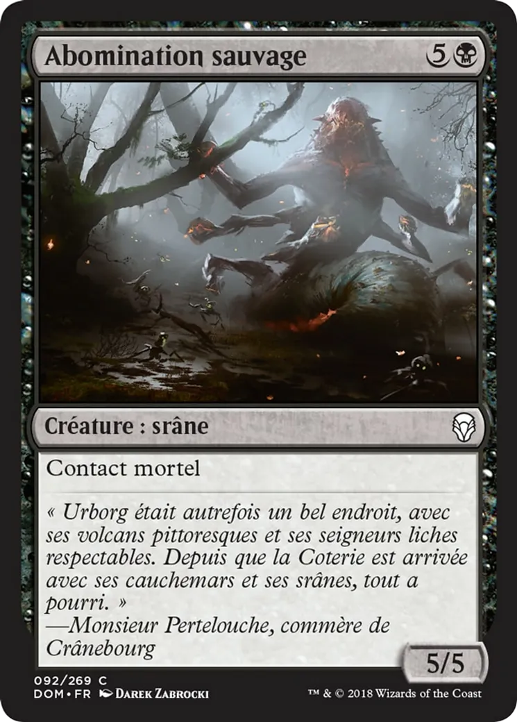 Abomination sauvage — Dominaria — Magic: The Gathering