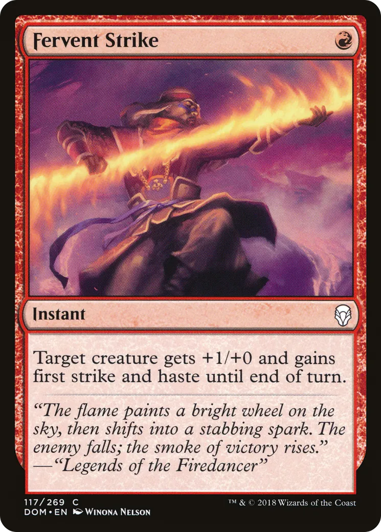 Fervent Strike — Dominaria — Magic: The Gathering