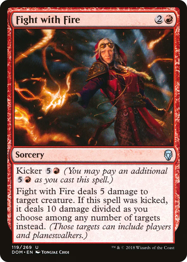 Fight with Fire — Dominaria — Magic: The Gathering