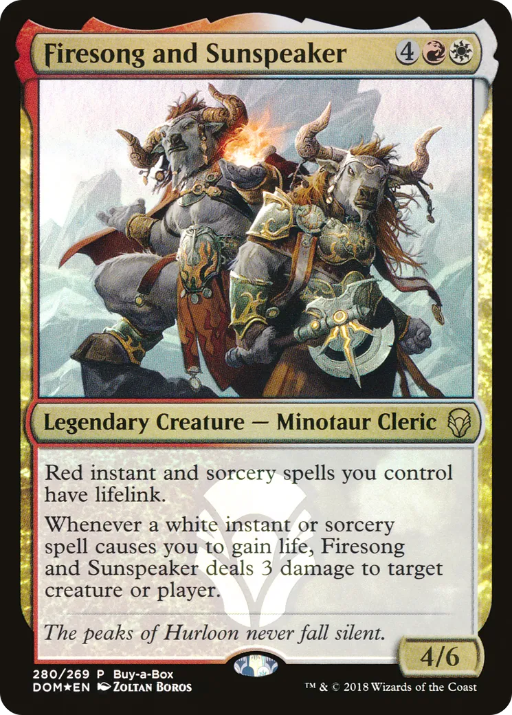 Firesong and Sunspeaker from Dominaria - Magic: The Gathering
