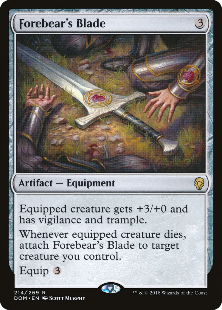 Forebear's Blade — Dominaria — Magic: The Gathering