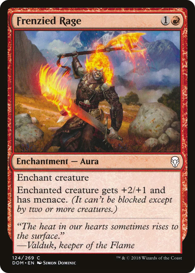 Frenzied Rage — Dominaria — Magic: The Gathering