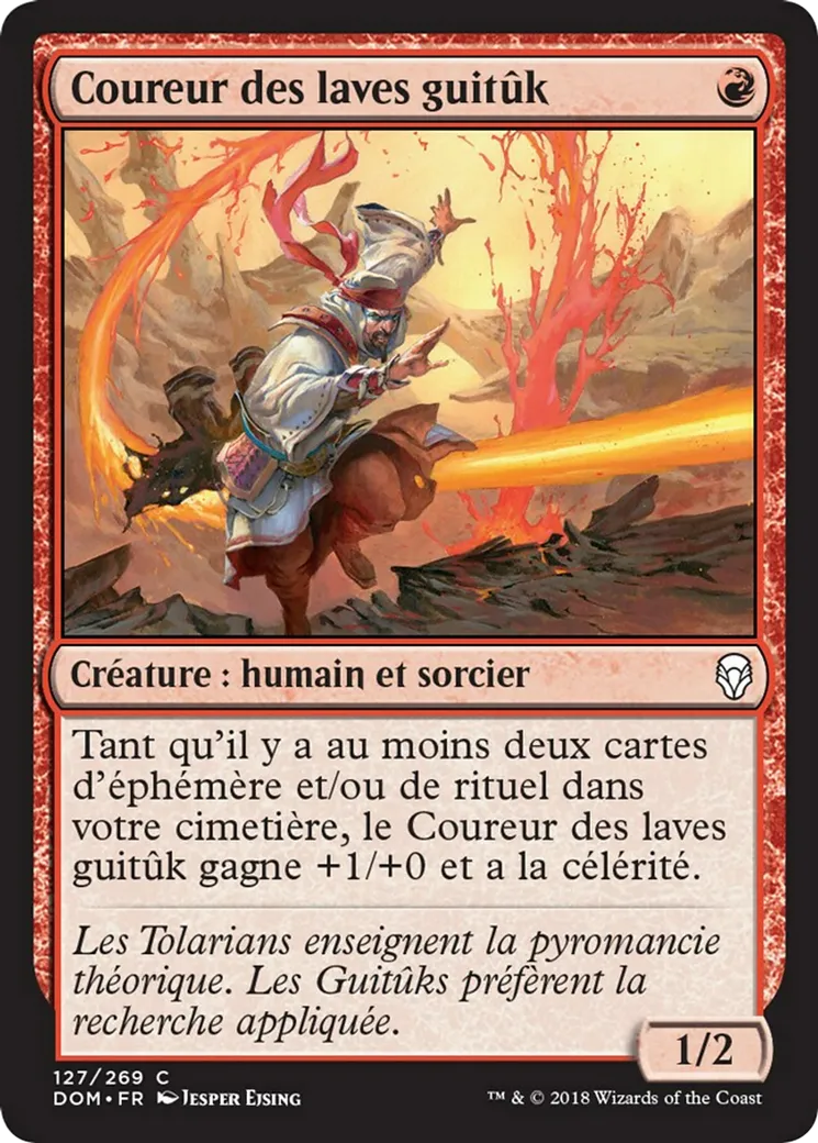 Coureur des laves guitûk — Dominaria — Magic: The Gathering
