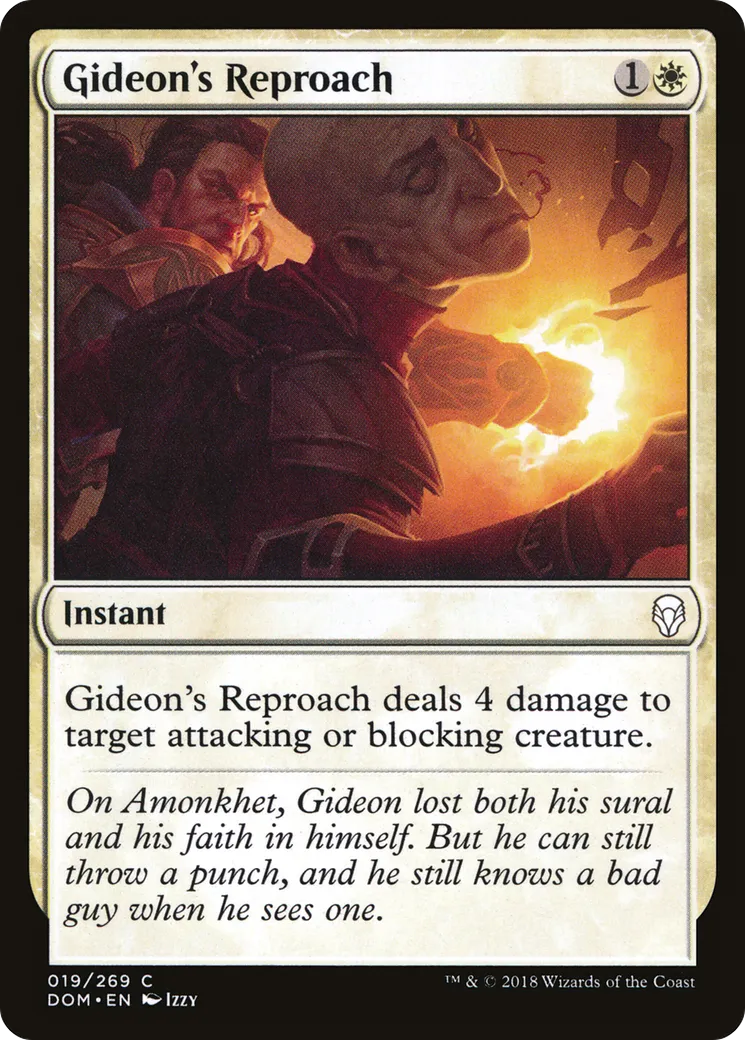 Reproche de Gideon — Dominaria — Magic: The Gathering