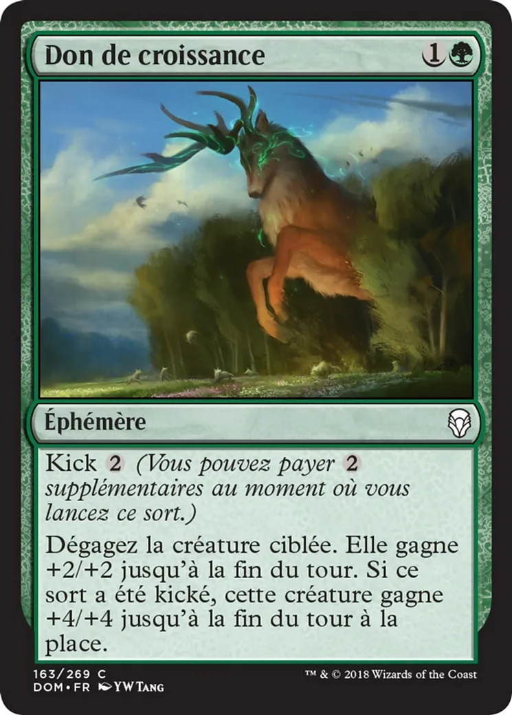 Don de croissance — Dominaria — Magic: The Gathering